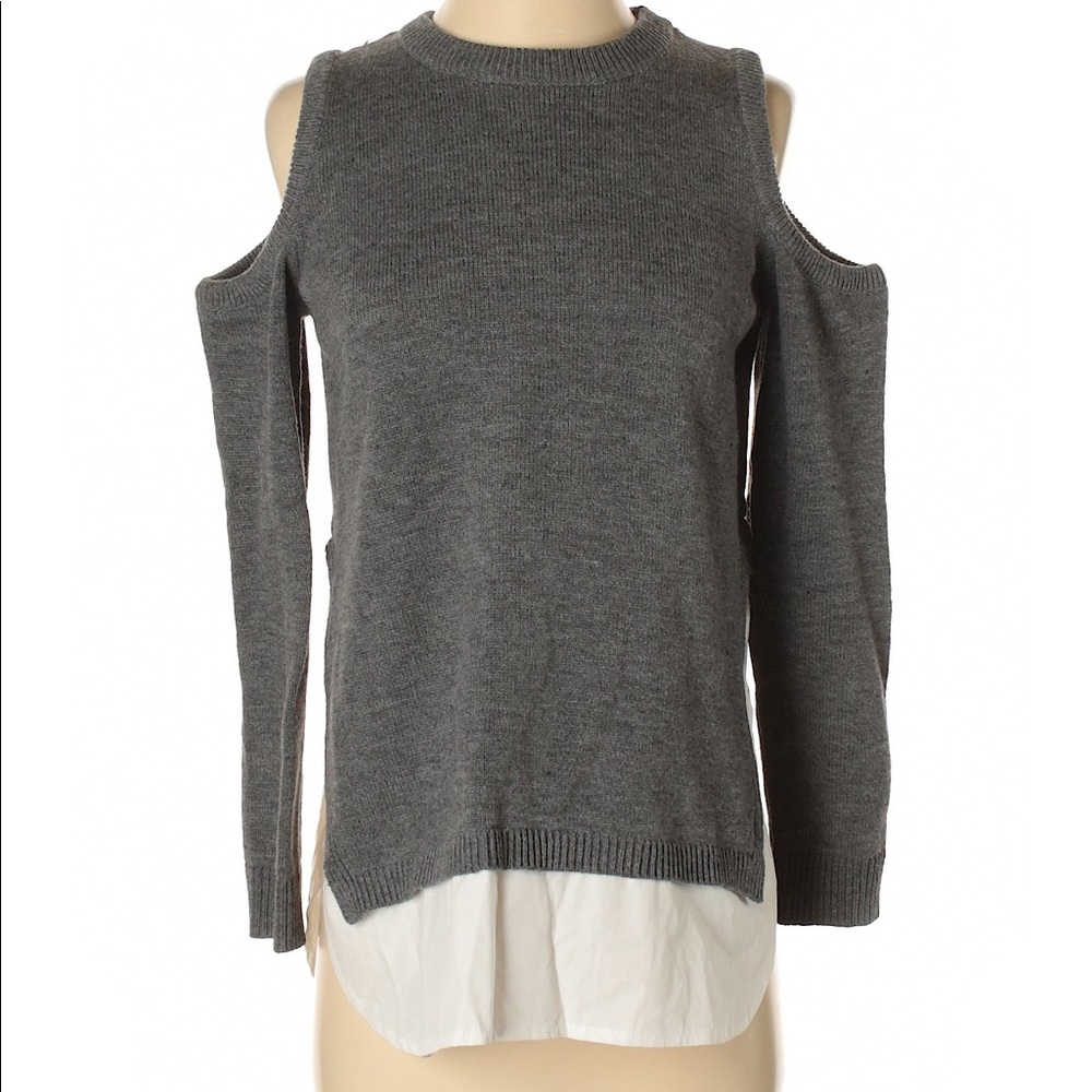S Re:named Grey Pullover Sweater